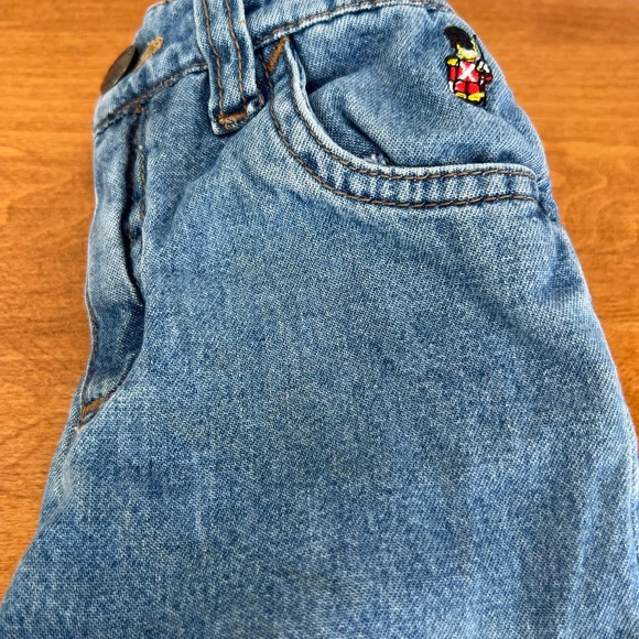 Mi-Ni-No King's Guard Flannel Lined Blue Jeans Elastic Waist - Picture 7 of 7